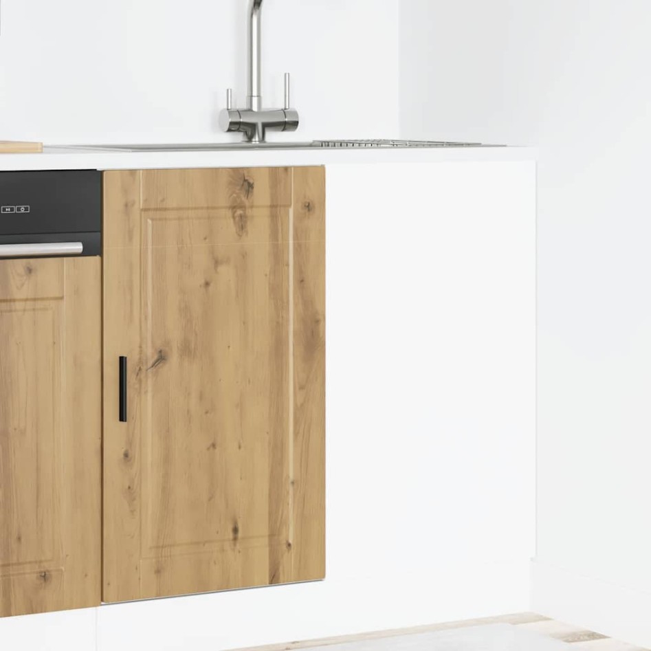 Mueble bajo de cocina porto roble artesano madera