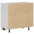 Mueble bajo de cocina porto roble marrón madera