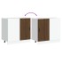 Mueble bajo de cocina porto roble marrón madera