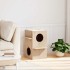 Casa para gatos madera maciza pino 43x43x60