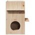 Casa para gatos madera maciza pino 43x43x60