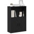 Librería de madera contrachapada roble negro 60x24x85