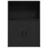 Librería de madera contrachapada roble negro 60x24x85