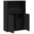 Librería de madera contrachapada roble negro 60x24x85