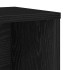 Librería de madera contrachapada roble negro 60x24x85