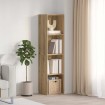 Mueble de TV/Librería roble artesanal 36x30x143cm