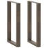 Patas de mesa centro forma U 2uds acero natural 50x(90-91)