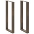 Patas de mesa centro forma U 2uds acero natural 50x(100-101)