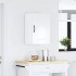 Armario de pared de cocina Kalmar blanca de alto