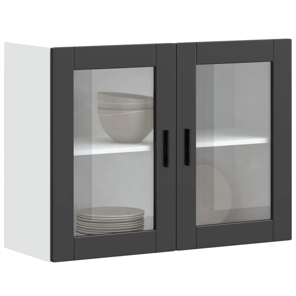 Armario de pared para cocina con puerta de cristal Porto