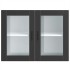 Armario de pared para cocina con puerta de cristal Porto