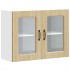 Armario pared cocina puerta de cristal Kalmar roble