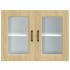 Armario pared cocina puerta de cristal Kalmar roble