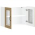 Armario pared cocina puerta de cristal Kalmar roble