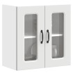 Armario pared cocina puerta de cristal Kalmar blanca