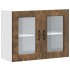 Armario pared cocina puerta de cristal Kalmar roble