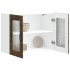 Armario pared cocina puerta de cristal Kalmar roble