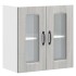 Armario pared cocina puerta de cristal Kalmar sonoma
