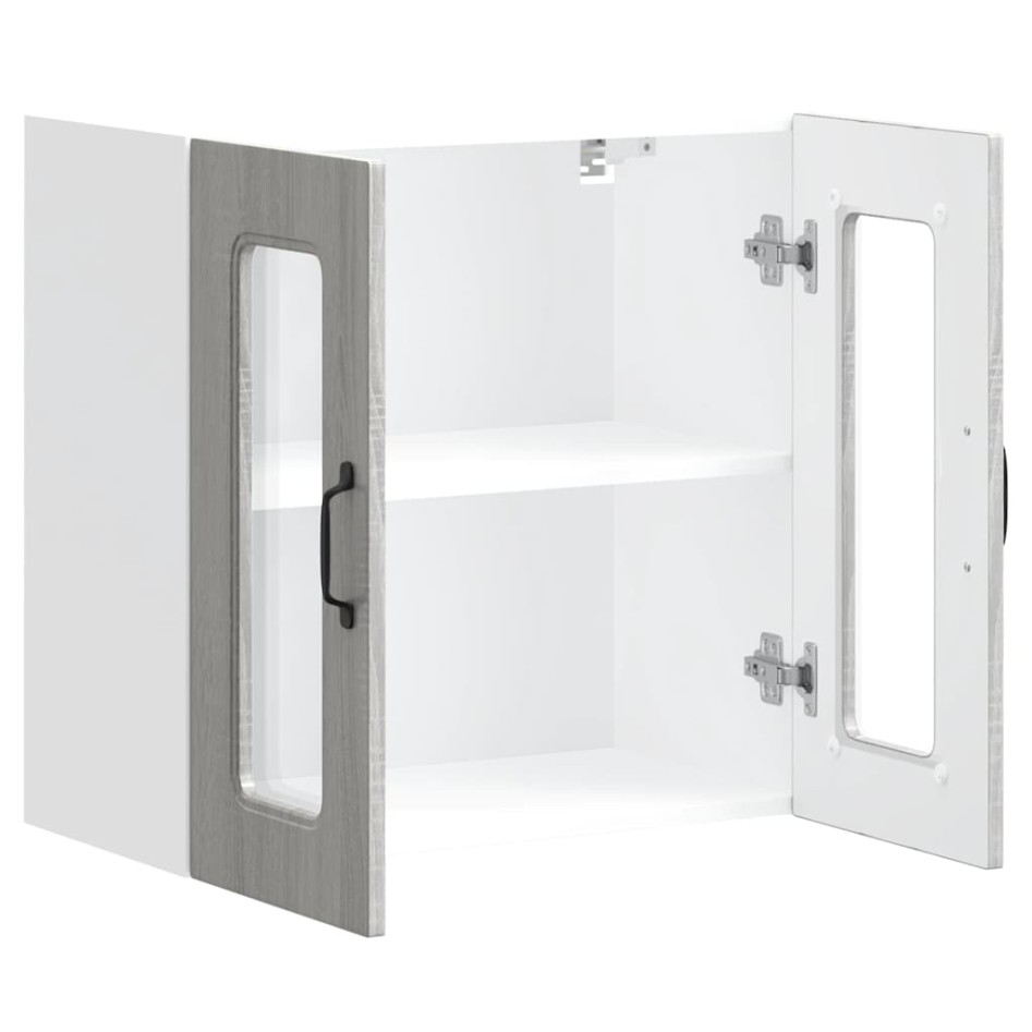 Armario pared cocina puerta de cristal Kalmar sonoma