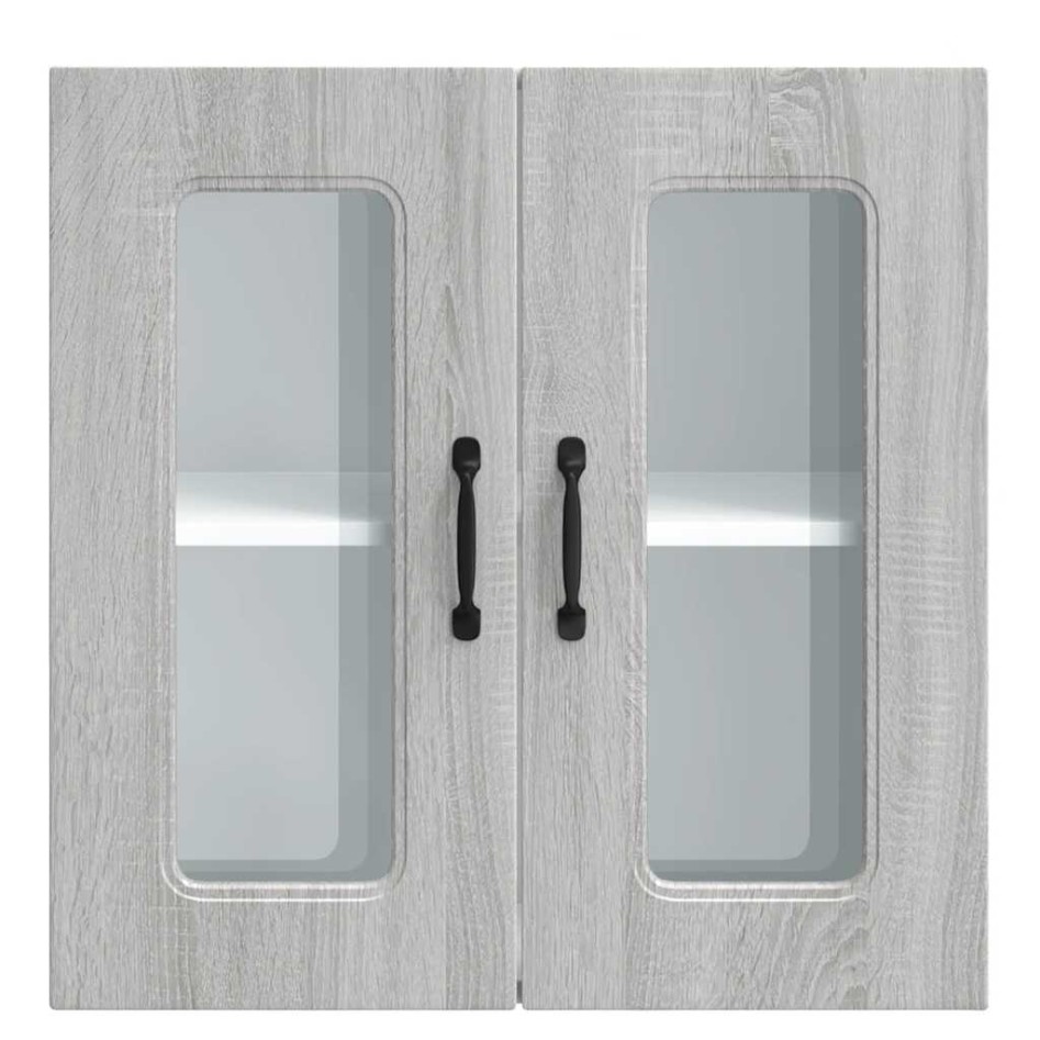 Armario pared cocina puerta de cristal Kalmar sonoma