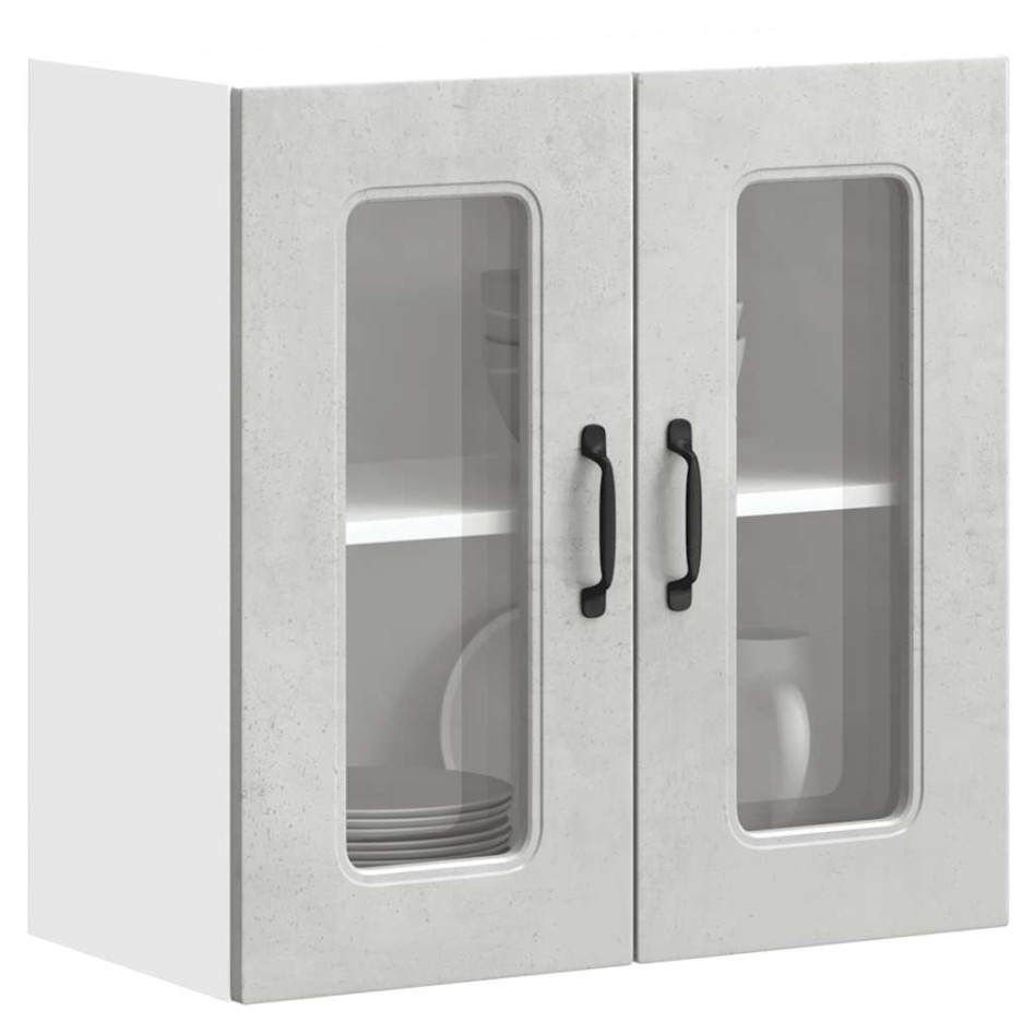 Armario pared cocina puerta de cristal Kalmar gris
