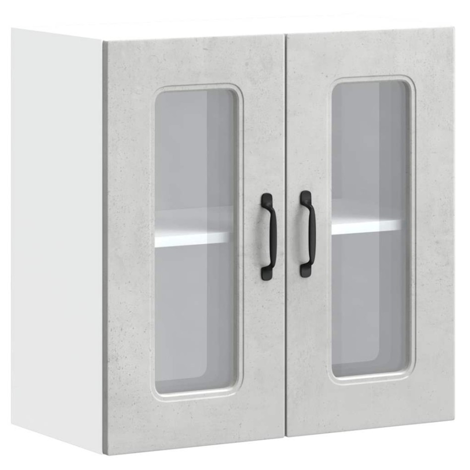 Armario pared cocina puerta de cristal Kalmar gris