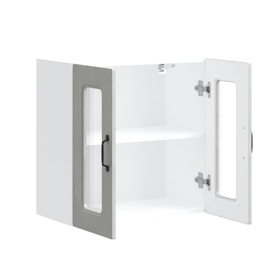 Armario pared cocina puerta de cristal Kalmar gris