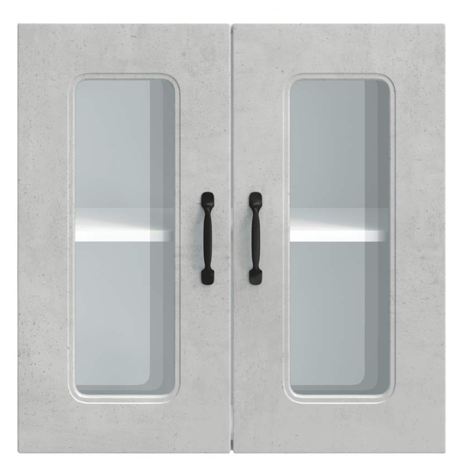 Armario pared cocina puerta de cristal Kalmar gris