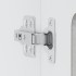 Armario pared cocina puerta de cristal Kalmar gris