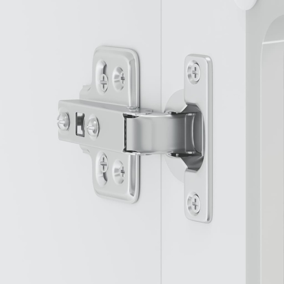 Armario pared cocina puerta cristal Lucca blanca alto