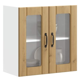 Armario pared cocina puerta de cristal Lucca roble