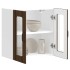 Armario pared cocina puerta de cristal Lucca roble