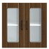Armario pared cocina puerta de cristal Lucca roble