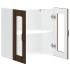 Armario pared cocina puerta de cristal Lucca roble