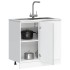 Mueble bajo de cocina Kalmar gris sonoma madera de