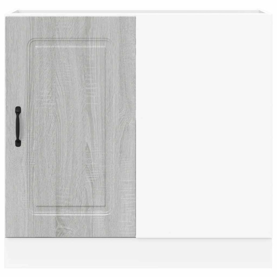 Mueble bajo de cocina Kalmar gris sonoma madera de