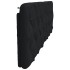 Cabecero de cama acolchado tela negro 160