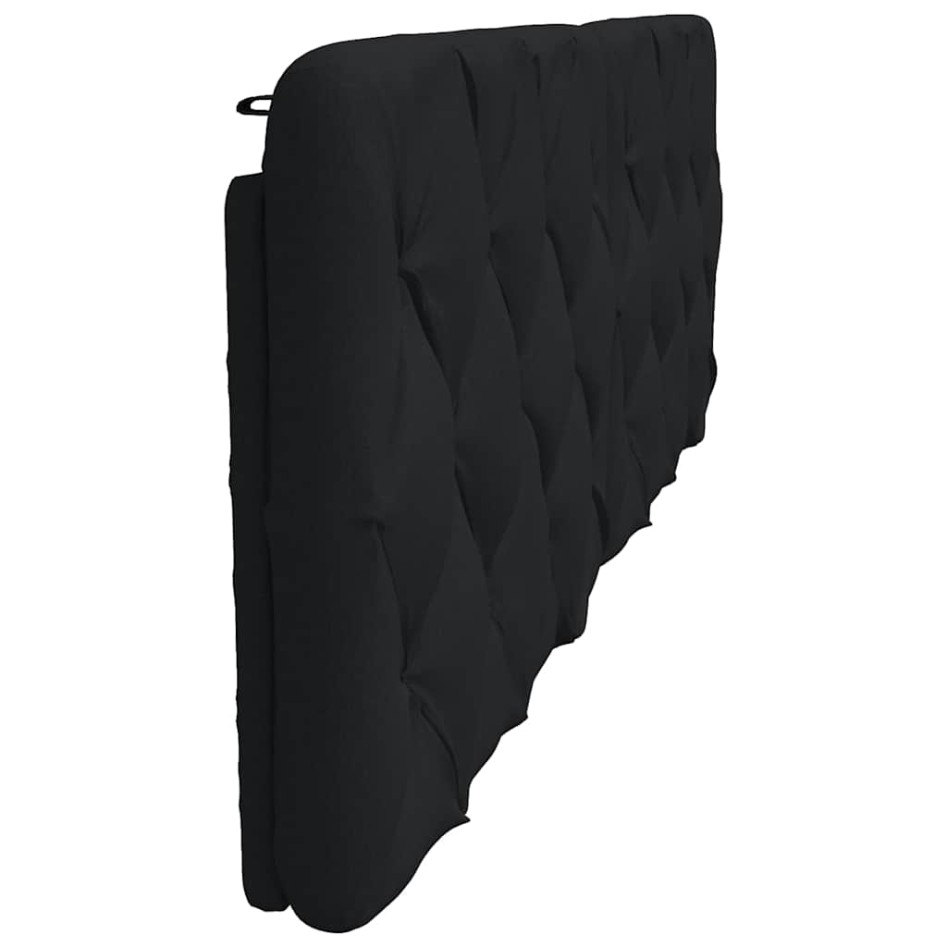 Cabecero de cama acolchado tela negro 160