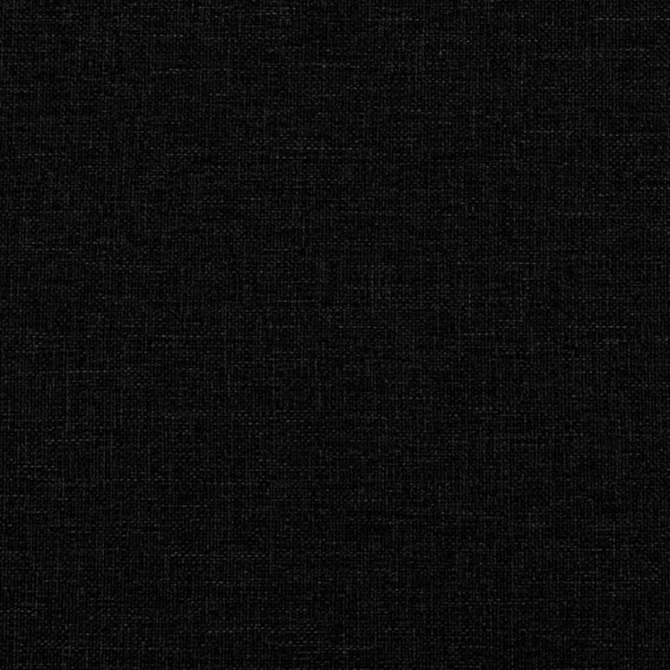 Cabecero de cama acolchado tela negro 180