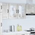 Armario pared cocina puerta de cristal Lucca gris