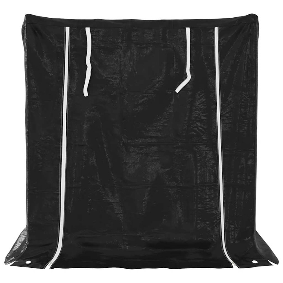 Leñero cubierta lluvia 100,5x80,5x110,5 cm acero