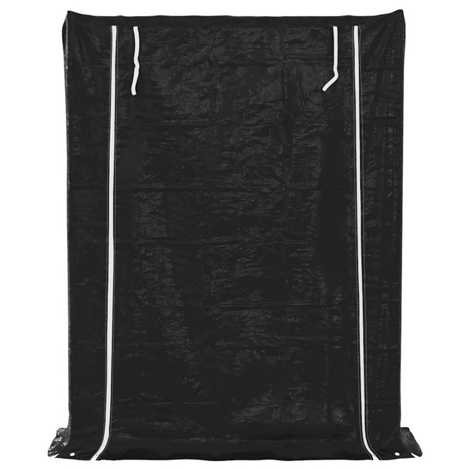 Leñero con protector de lluvia 150x40x200 cm acero