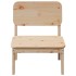 Silla de jardín de madera maciza de pino 60x52,5x72