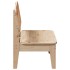 Silla de jardín de madera maciza de pino 60x52,5x72