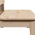 Silla de jardín de madera maciza de pino 60x52,5x72