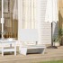 Silla de jardín madera maciza de pino blanco 60x64x70,5