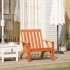 Silla adirondack de jardín marrón cera 75x77x77