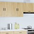 Mueble de pared cocina madera contrachapada Porto roble