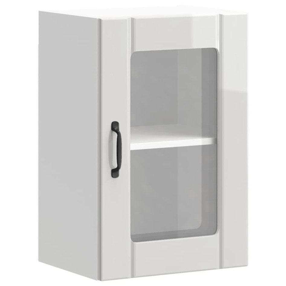 Armario pared para cocina puerta cristal Lucca blanco