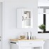 Armario pared para cocina puerta cristal Lucca blanco